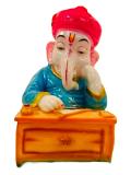 Beautiful n Colorful Fiber Ganesh Statue in Munim Style - 12" # 9